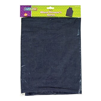 Creativity Street® Heavy Duty Denim Wheel Thrower Apron, 42 Inches, Navy (PACAC5243)