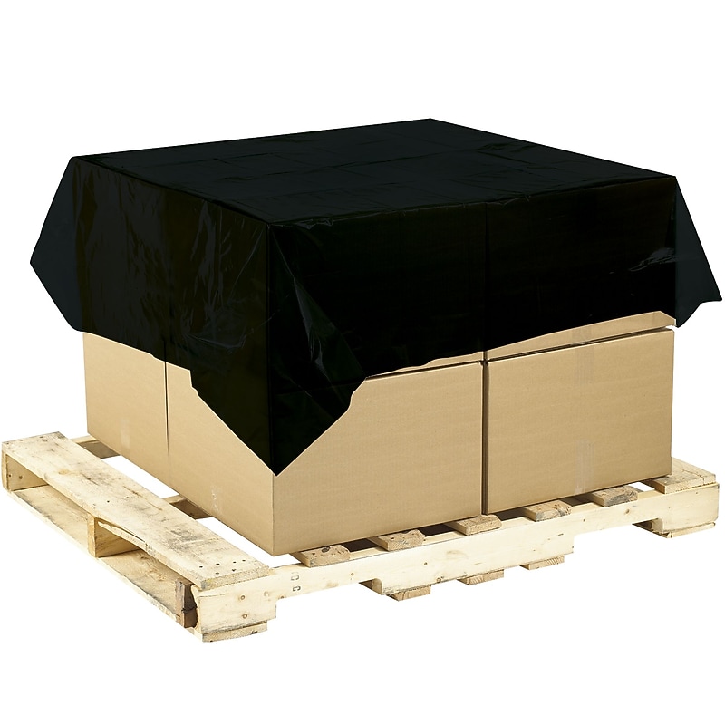 60" x 60" Top Sheeting, 1.5 mil., Black, 250/Carton (PC85) image 1