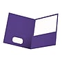 Oxford Twin Portfolio Folders, Purple, 25/Box (OXF 57514)~#|#~sp64627303_sc7