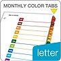 Cardinal OneStep Monthly Paper Dividers, 12-Tab, Multicolor (CRD 60318CB)~#|#~sp64627472_sc7
