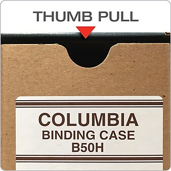 Globe-Weis Columbia 2-Ring Binding Case, Brown (GLW B50H)