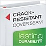 Cardinal XtraLife ClearVue Heavy Duty 1" 3-Ring View Binders, D-Ring, White (26300CB)~#|#~sp64627492_sc7