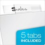 Cardinal Poly Binder Pockets, 3-Hole Punched, Clear, 5/Pack (84010CB)~#|#~sp64627532_sc7