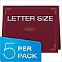 Oxford Certificate Holders, 8.88" x 11.25", Burgundy, 5/Pack (29900585BGD)~#|#~sp64627538_sc7