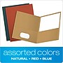Earthwise by Oxford 2-Pocket Presentation Folders, Assorted Colors, 25/Box (OXF 78513)~#|#~sp64627657_sc7