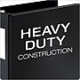 Cardinal SuperLife Heavy Duty 5" 3-Ring Non-View Binders, D-Ring, Black (14052CB)~#|#~sp64627677_sc7