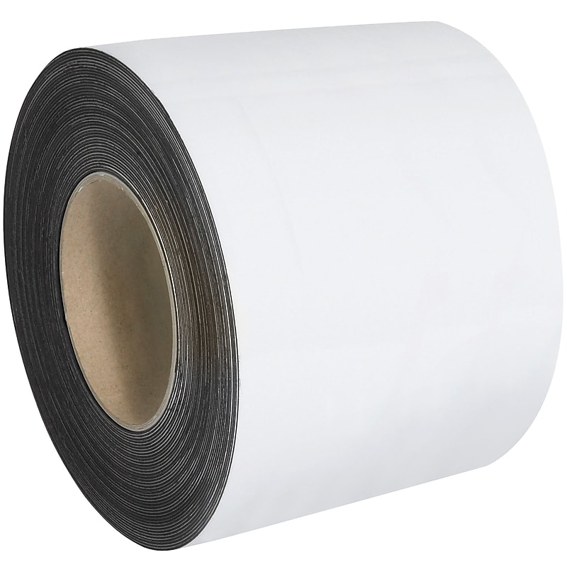 Partners Brand Warehouse Labels, Magnetic Rolls, 4" x 100', White, 1/Case (LH159) image 1