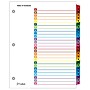 Cardinal OneStep Printable Table of Contents and Dividers, A-Z - 26-Tab, Multicolor, 1/St~#|#~sp64627846_sc7