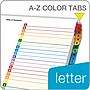 Cardinal OneStep Printable Table of Contents and Dividers, A-Z - 26-Tab, Multicolor, 1/St~#|#~sp64627847_sc7