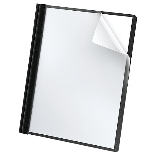 Esselte® Deluxe Report Covers, Black, 25/Box (58806) at Staples