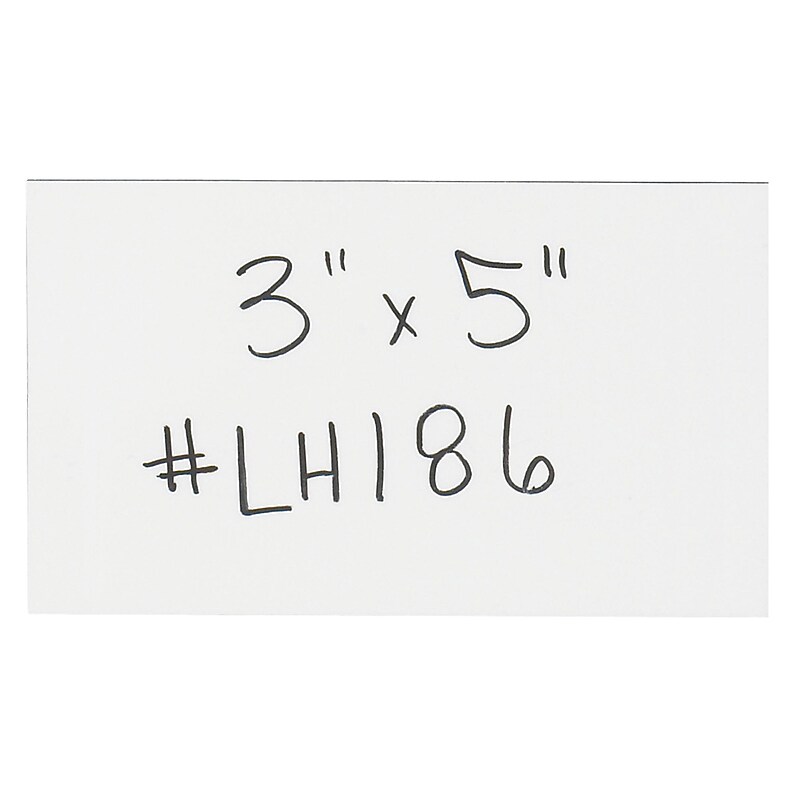 Partners Brand Warehouse Labels, Magnetic Strips, 3" x 5", 25/Case (LH186) image 1