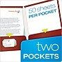 Oxford® Laminated 2-Pocket Portfolios, Crimson~#|#~sp64627902_sc7