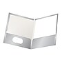 Oxford ShowFolio 2-Pocket Laminated Folders, Gray, 25/Box (OXF 51705)~#|#~sp64627918_sc7