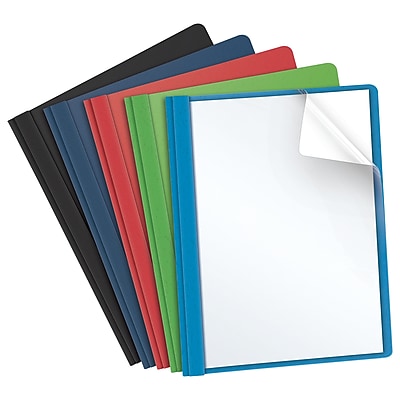 Oxford  OXF55813  Clear Front Report Covers  25 / Box  Assorted