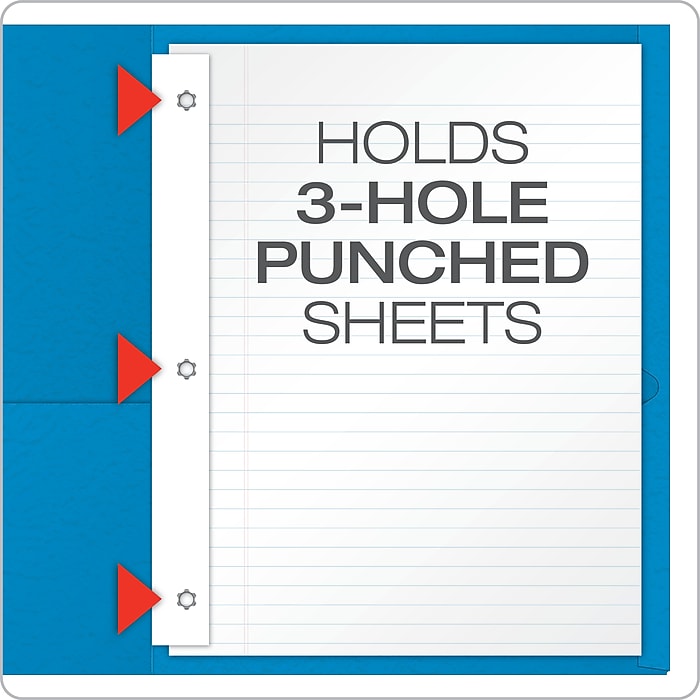 Oxford 10% Recycled 2-Pocket Paper Portfolio Folder with