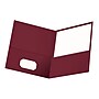 Oxford Twin Portfolio Folders, Burgundy, 25/Box (OXF 57557)~#|#~sp64628069_sc7