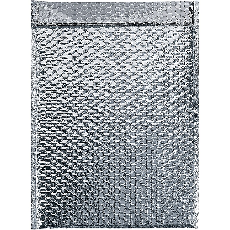 12.75" x 10.5" Cool Shield Bubble Mailer, 3/16", Silver, 50/Case (INM1210) image 1