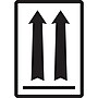 Tape Logic Labels, (two up arrows over black bar), 3" x 4 1/4", Black/White, 500/Roll (DL1500)~#|#~sp6463368_sc7