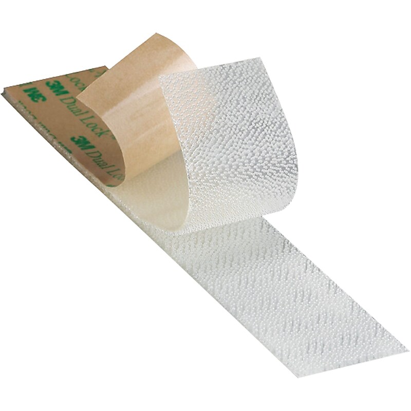 3M SJ4570 Dual LockLow Profile Fasteners, 1" x 150', Clear, 1/Case (DK3M144) image 1