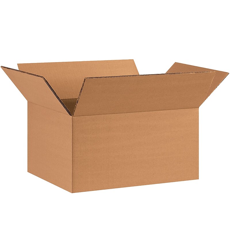 12" x 8" x 6" Heavy Duty Shipping Boxes, 15/Bundle (HD1286DW) image 1