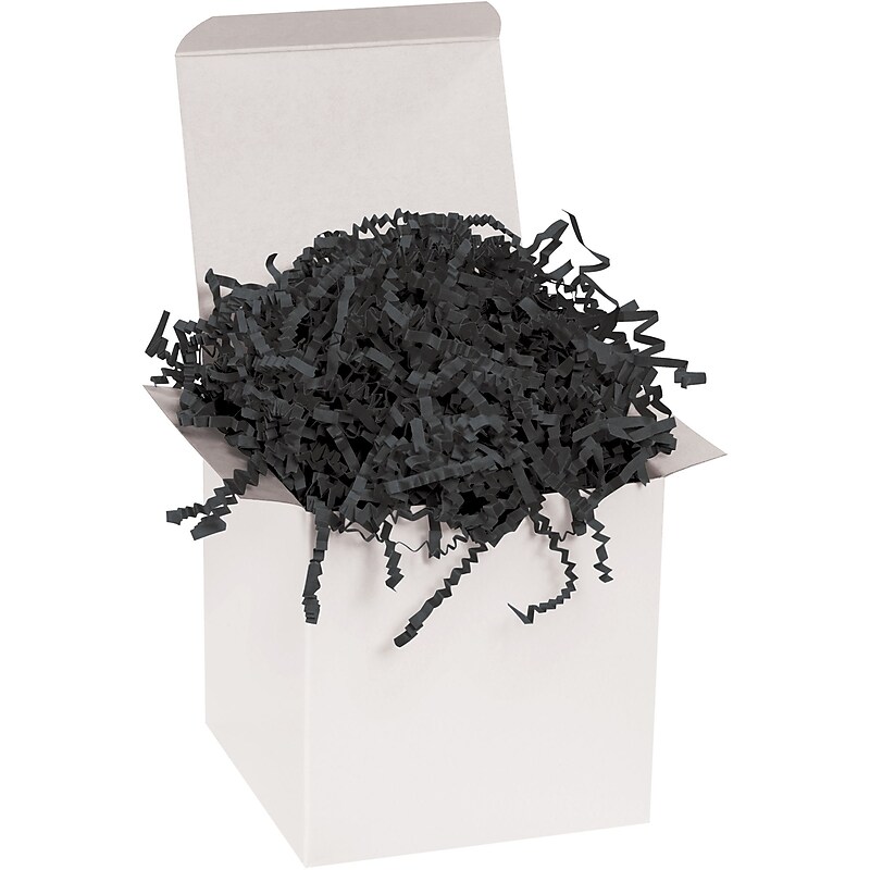 Partners Brand Crinkle Paper, Black, 40/Case (CP40U) image 1