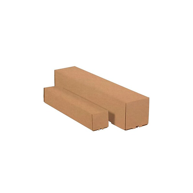 Square Mailing Tubes, 5" x 5" x 18", Kraft, 25/Bundle  (M5518K) image 1