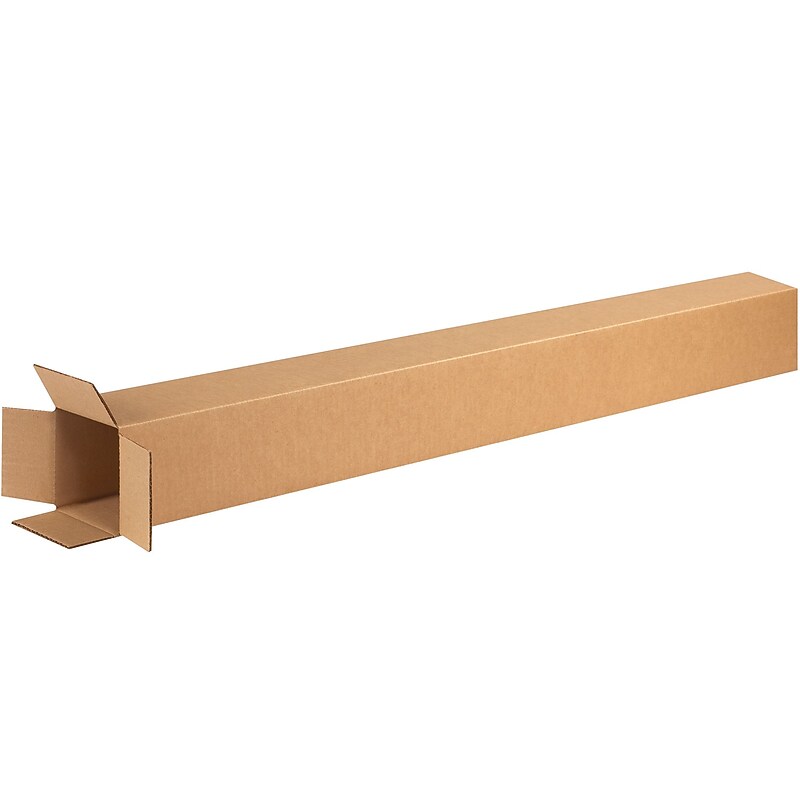 4" x 4" x 74" Shipping Boxes, 32 ECT, 10/Bundle (4474) image 1