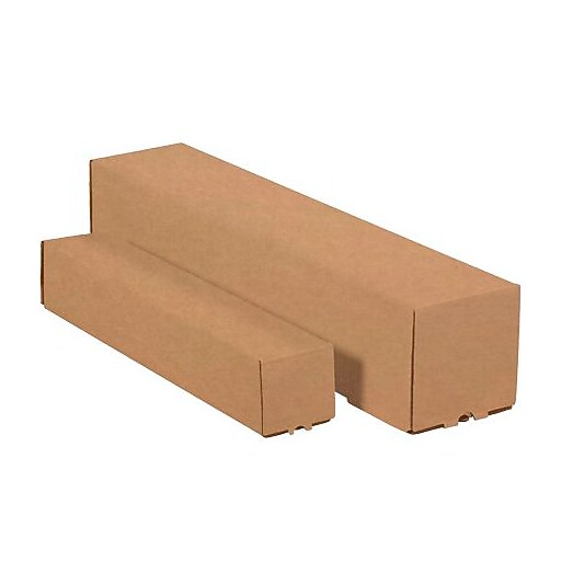 Square Mailing Tubes, 3" x 3" x 25", Kraft, 25/Bundle (M3325K) Staples