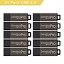Centon MP Valuepack 8GB USB 2.0 Type A Flash Drive, Gray, 25/Pack (S1-U2P1-8G25PK)~#|#~sp64722075_sc7