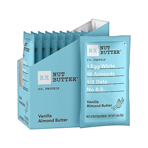 RX Bar Nut Butter Almond Butter, Vanilla, 1.13 Oz., 60/Carton (CGO00731) at Staples