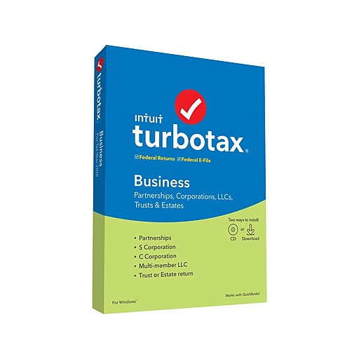 Shop Staples for Intuit TurboTax Business Fed and EFile 2019 for 1