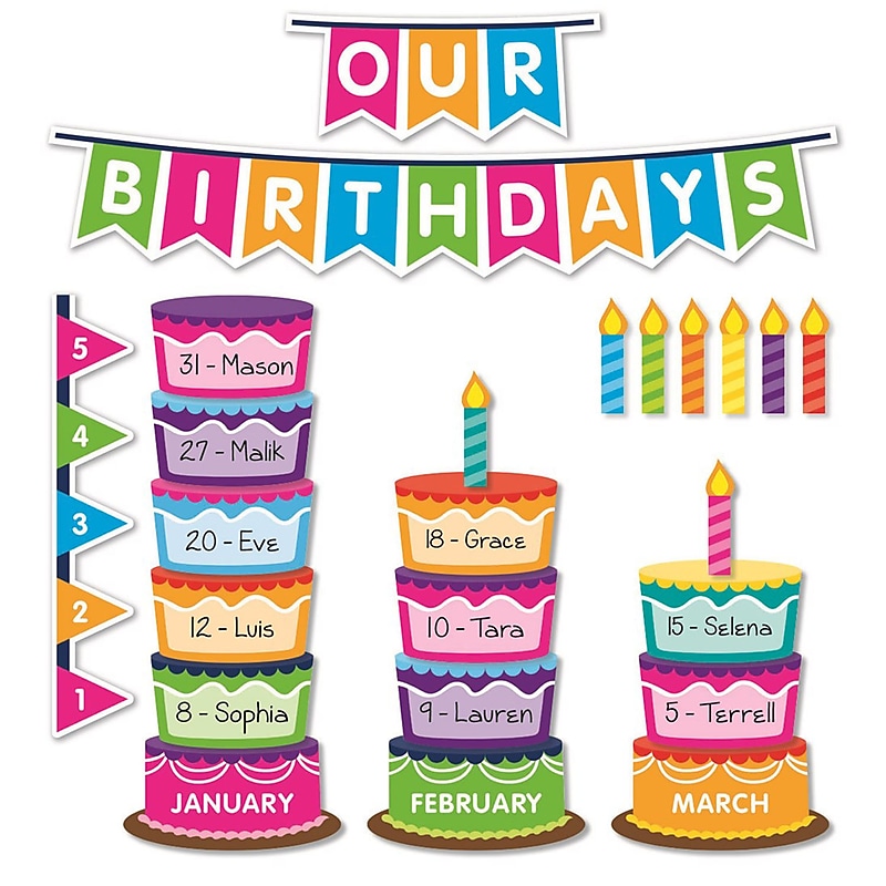 Scholastic® Class Birthday Graph Bulletin Board Set, 70/Set (SC-834488) image 1