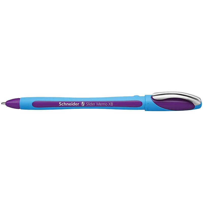 Schneider Slider Memo XB Ballpoint Pen, Extra Bold Point, Violet Ink, 10/Box (PSY150208) image 1