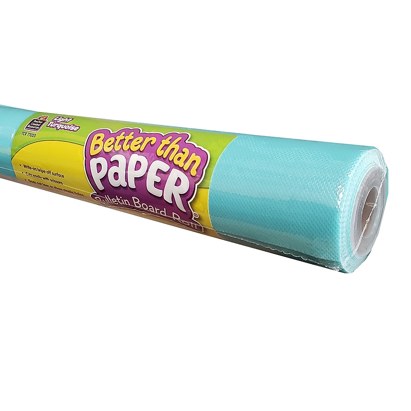 Teacher Created Resources Light Turquoise Better Than Paper Bulletin Board Roll, 4/Carton (TCR32321) image 1