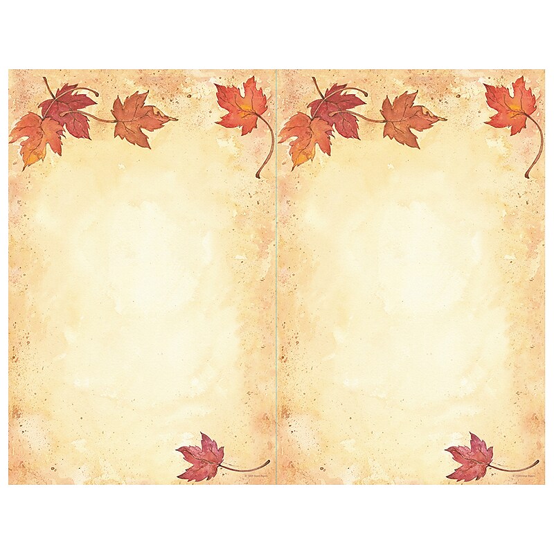 Great Papers! Fall Leaves Holiday Invitation, Multicolor, 25/Pack (2019091) image 1