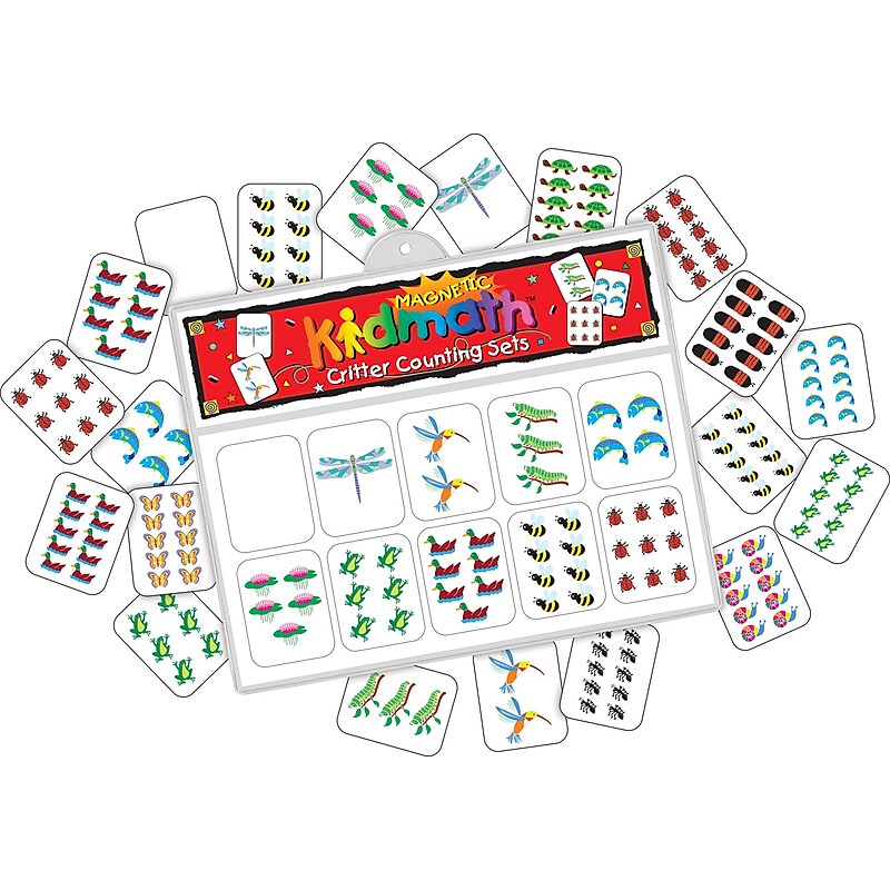 Barker Creek Learning Magnets Kidmath Critter Counting Set, 20 Magnetic Pieces/Pack (LM1301) image 1