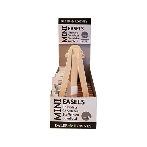 Simply Mini Display Easels, 2.5", Wood (835 100 010) Staples