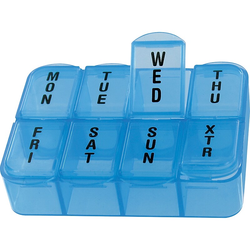 DM Merchandising The Pill Pack Pill Organizer, 1" x 3.5", Assorted Colors (PILL-PACK) image 1