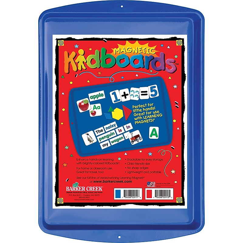Barker Creek Learning Magnets Blue Kidboard (LM2911) image 1