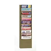 Durham® Steel Literature Rack, 11 Pocket, For 8-1/2"W Paper, Tan