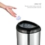 Nine Stars Stainless Steel  Trash Can, 13.2 Gal., Black (OTT-50-19BK)~#|#~sp65447199_sc7