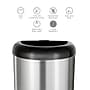 Nine Stars Stainless Steel  Trash Can, 13.2 Gal., Black (OTT-50-19BK)~#|#~sp65447201_sc7