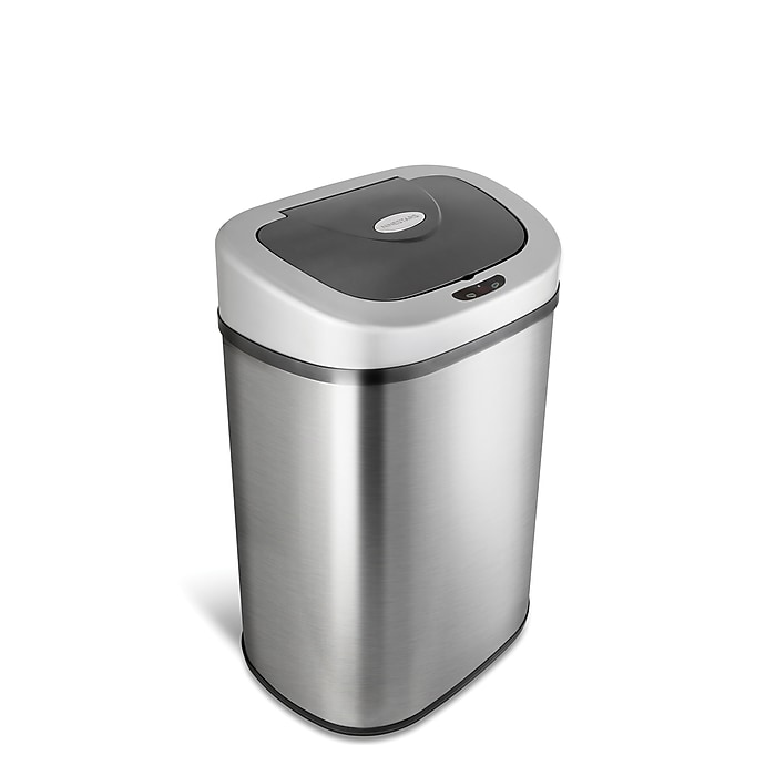 Nine Stars Stainless Steel Motion Sensor Trash Can, 21.1 Gallon