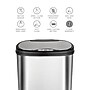 Nine Stars Stainless Steel Motion Sensor Trash Can, 13.2 Gallon, Gray (DZT-50-13)~#|#~sp65447693_sc7