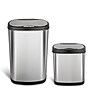 Nine Stars Stainless Steel Motion Sensor Trash Cans, Gray, 2/Pack (CB-50-13/12-13)~#|#~sp65447702_sc7