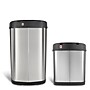 Nine Stars Stainless Steel Motion Sensor Trash Cans, Gray, 2/Pack (CB-50-13/12-13)~#|#~sp65447703_sc7