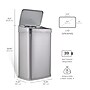 Nine Stars Stainless Steel Motion Sensor Trash Can, 13.2 Gallon, Silver (DZT-50-28SL)~#|#~sp65447739_sc7