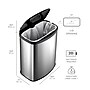Nine Stars Stainless Steel Motion Sensor Trash Can, 2.1 Gallon, Silver (DZT-8-1A)~#|#~sp65447750_sc7