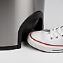 Nine Stars Stainless Steel Toe Tap Trash Can, 11.8 Gallon, Silver/Black (TTT-45-8)~#|#~sp65447806_sc7
