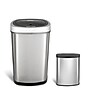 Nine Stars Stainless Steel Motion Sensor Combo Trash Can, 13.2 Gallon / 3.1 Gallon (CB-DZT-50-9/8-1)~#|#~sp65447843_sc7